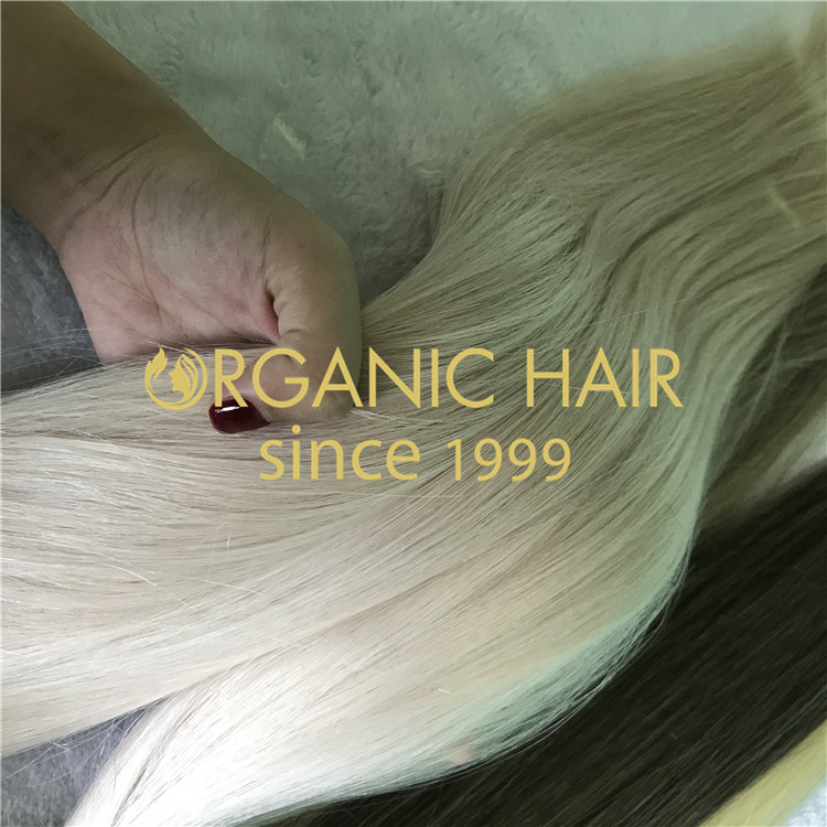 The most popular platinum hand tied wefts and machine tied weft H214